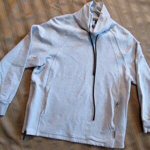 Varley Womens Cotton Blend Turtleneck Pullover SweaterTop, Size S,Beige